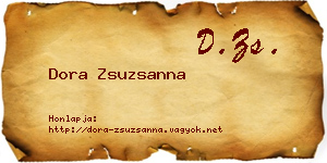Dora Zsuzsanna névjegykártya