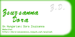 zsuzsanna dora business card